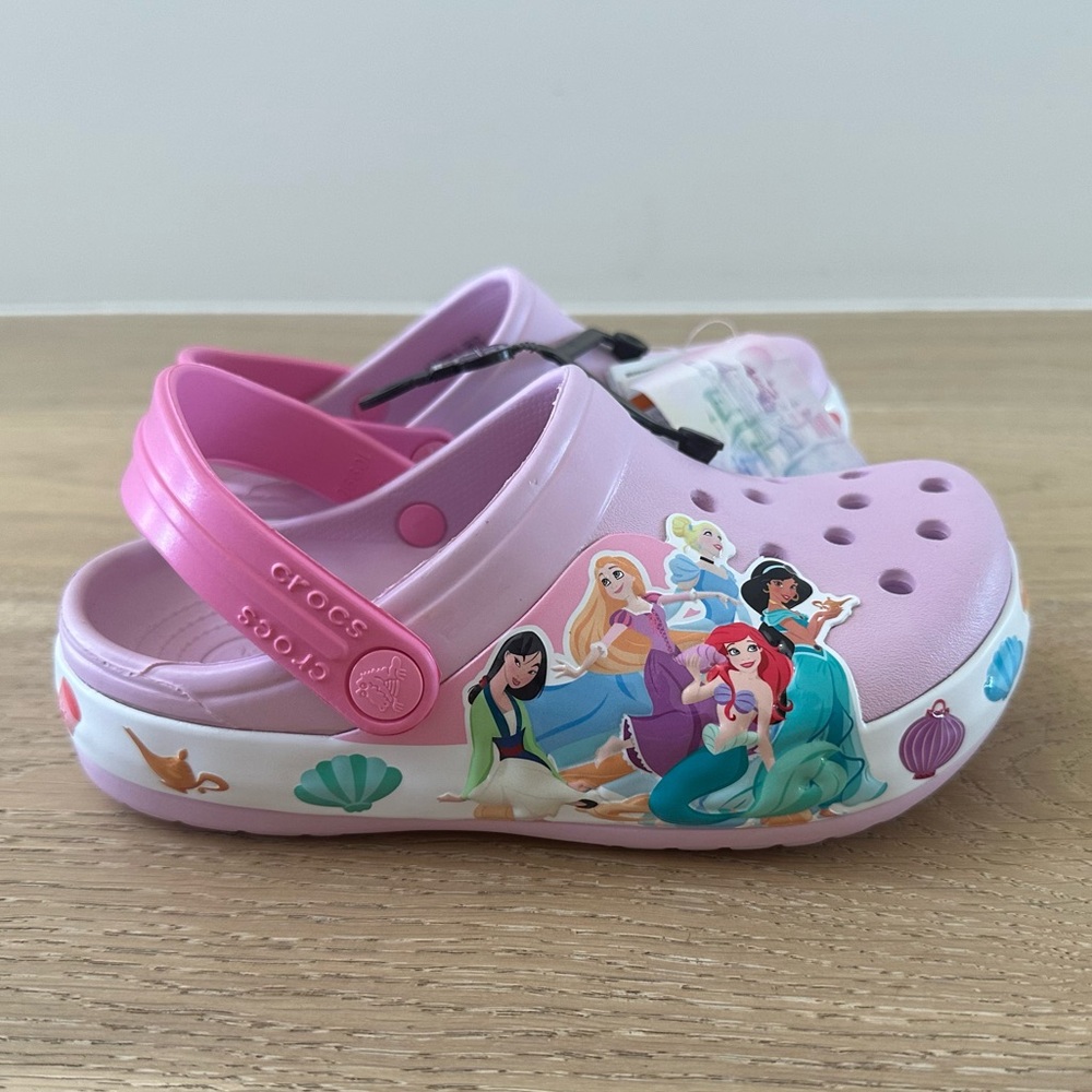 Crocs Fun Lab Disney Princess Light Up Size J2 - Picture 10 of 16